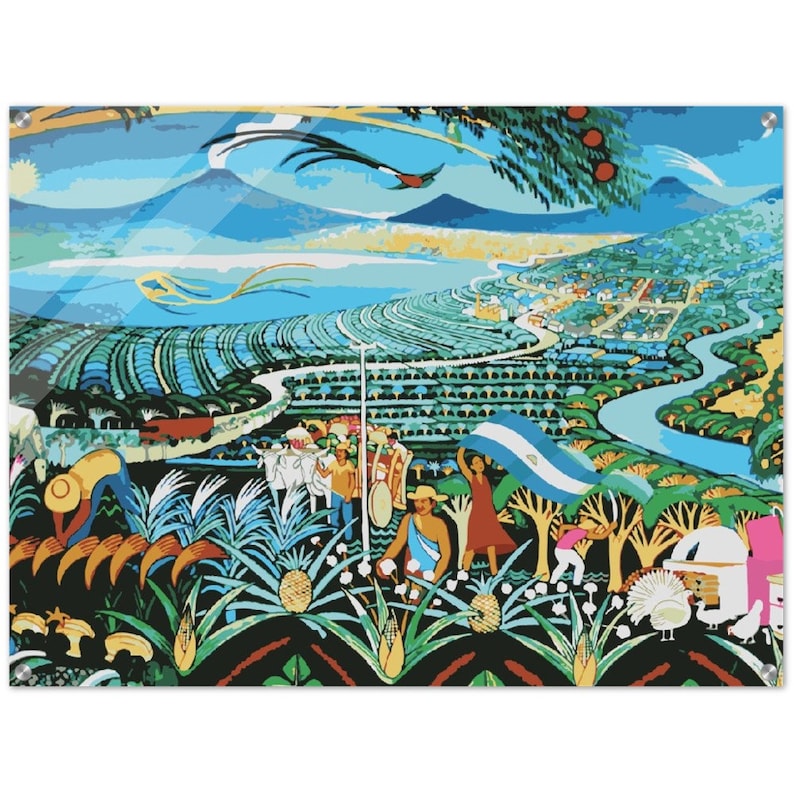 Impresión Acrílica De Artesania De Nicaragua Central America Nicaraguan Acrylic Print Wall Art 60x80 cm / 24x32″