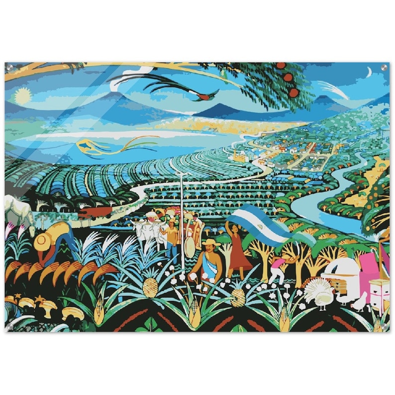 Impresión Acrílica De Artesania De Nicaragua Central America Nicaraguan Acrylic Print Wall Art image 6