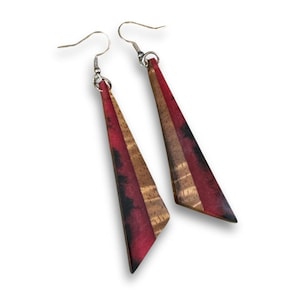 Koa and Resin Earrings