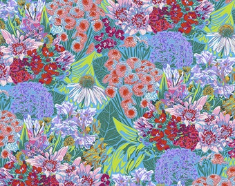 FreeSpirit Fabrics - Anna Maria Horner - Made My Day - Secret Admirer in Whisper, Floral Print, Flower Fabric, Pretty Floral