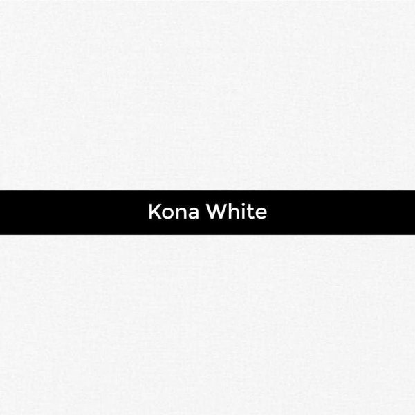 Robert Kaufman - Kona Solids - Kona White, Solid White, White Cotton Fabric, Cotton Fabric, Quilting Basics, Background Fabric, Mask Fabric