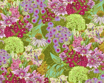 FreeSpirit Fabrics - Anna Maria Horner - Made My Day - Secret Admirer in Glance, Floral Print, Flower Fabric, Pretty Floral