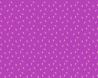 Andover Fabrics - Libs Elliott - Atomic - Lightning Bolt in Grape Crush, Tone on Tone, Blender Fabric, Lightning Bolts, Bright Fuchsia