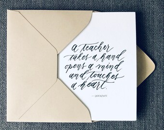 The Perfect Card for Thanking Teachers - Thank You Card