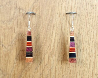 Earrings - Cheops - Wooden jewelry