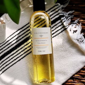 Organic Yoni Wash - Gentle Herbal Feminine Hygiene soap for Natural pH Balance and Refreshing Sensation - Natural Body Wash Cleanser