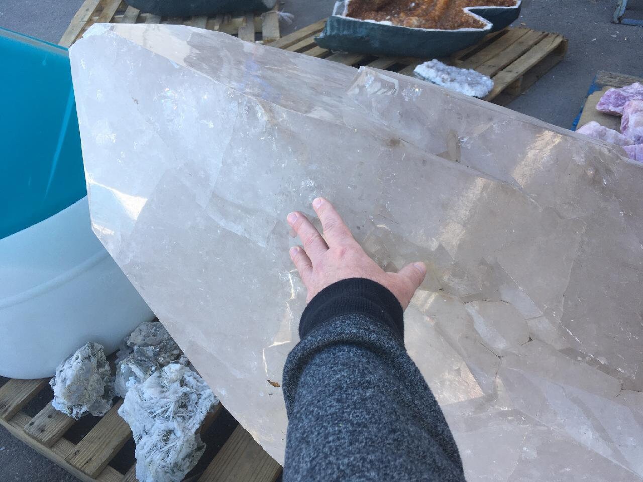 Cloudy Quartz Crystal HUGE Etsy