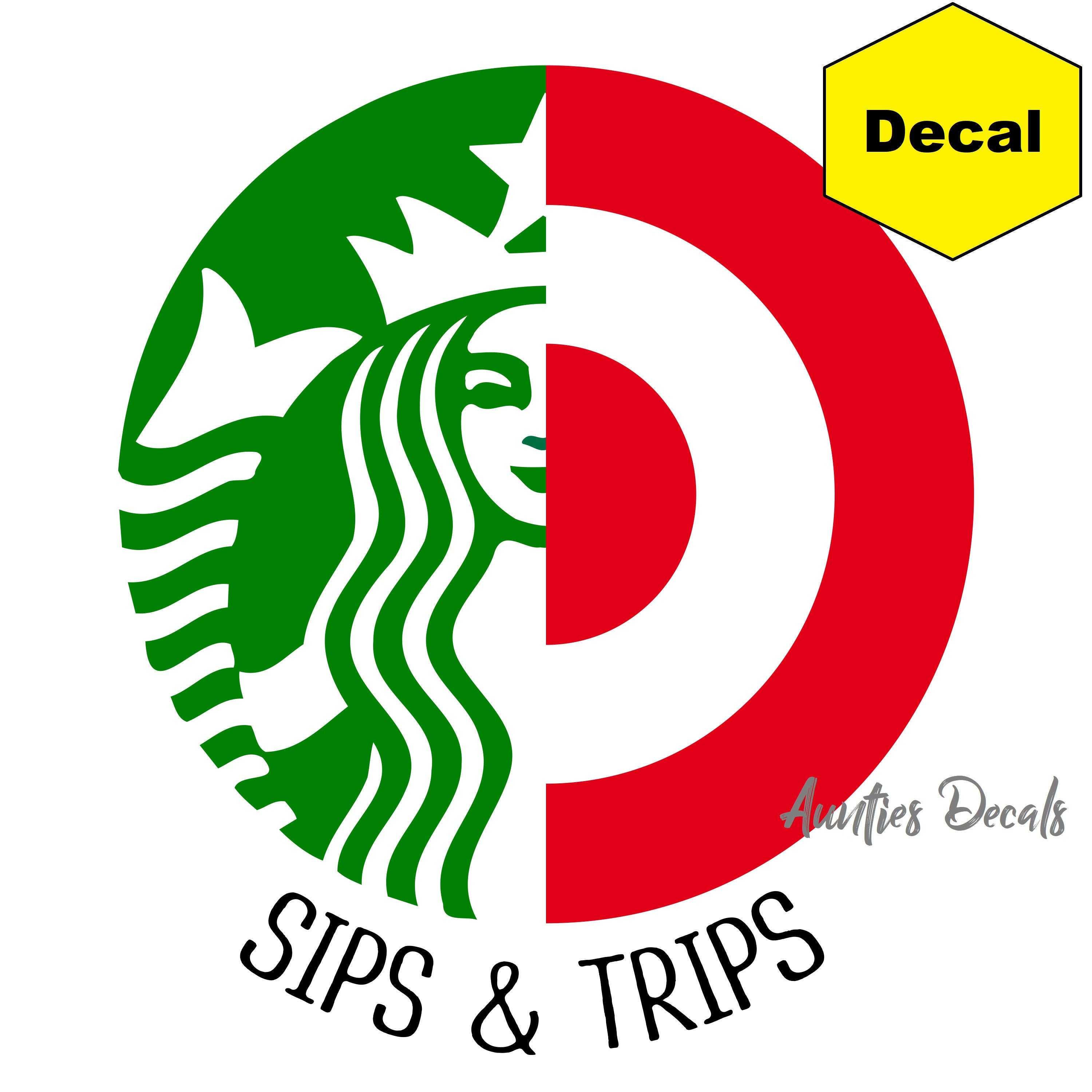 Starbucks Target Decal 5X6 Inches Etsy