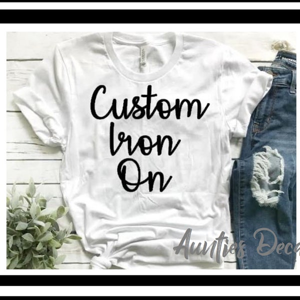 Custom Iron on Transfer Etsy Australia