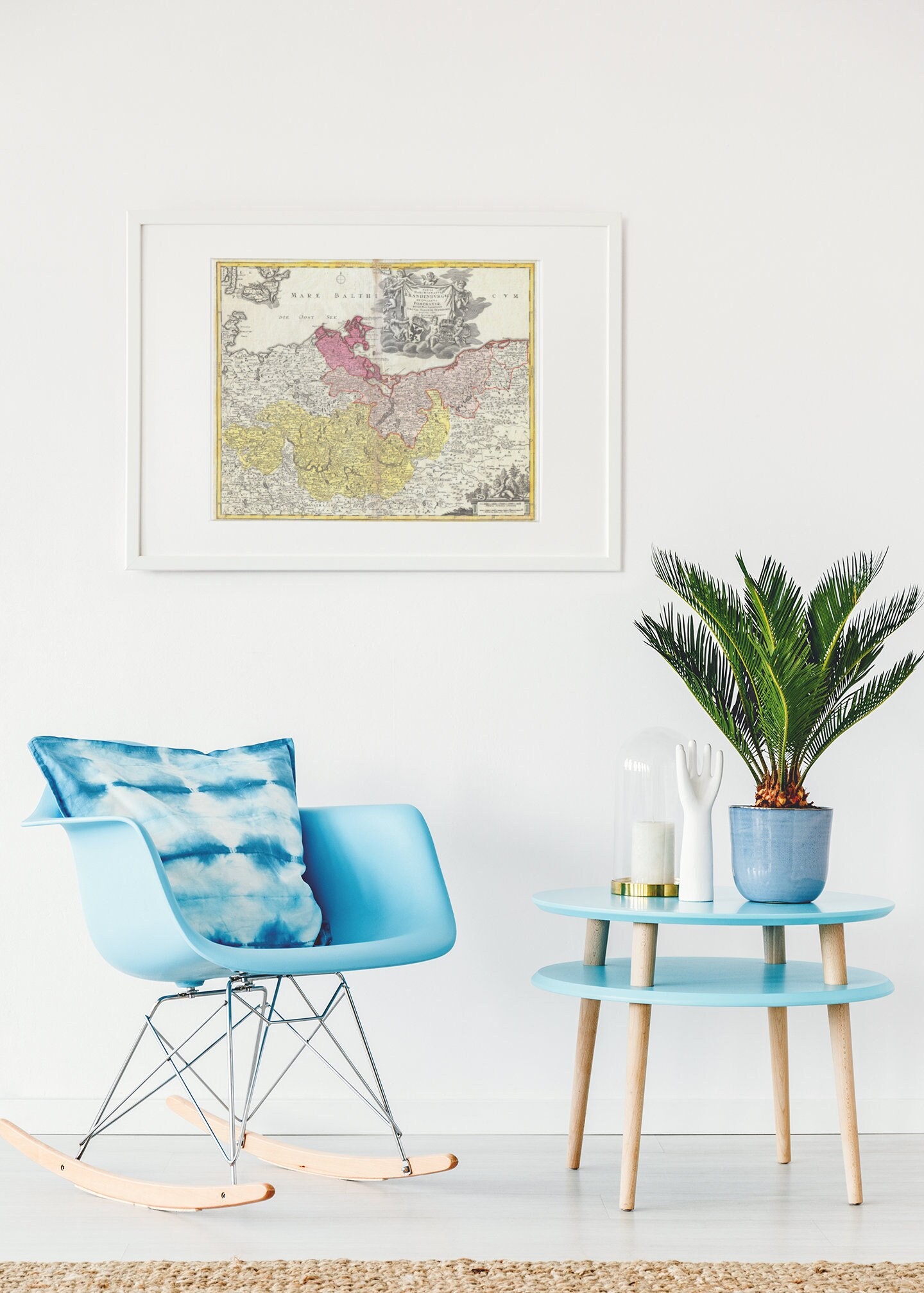 1720 Map of Germany Printable Germany Map Digital Antique Etsy