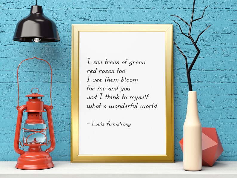 I See Trees of Green Digital Print Printable Inspirational Etsy