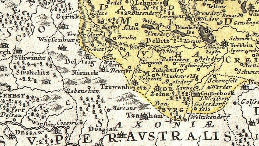1720 Map of Germany Printable Germany Map Digital Antique Etsy