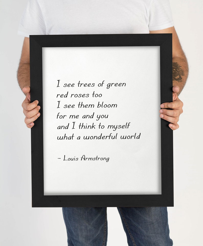 I See Trees of Green Digital Print Printable Inspirational Etsy