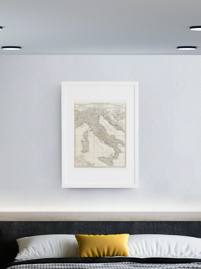 1764 Map of Italy in Roman Times Vintage Italy Map Map of Italy 1700s Map of Italy Antique Roman