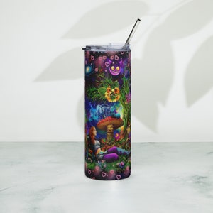 Enchanting Alice in Wonderland Tumbler - Custom Galaxy Gift