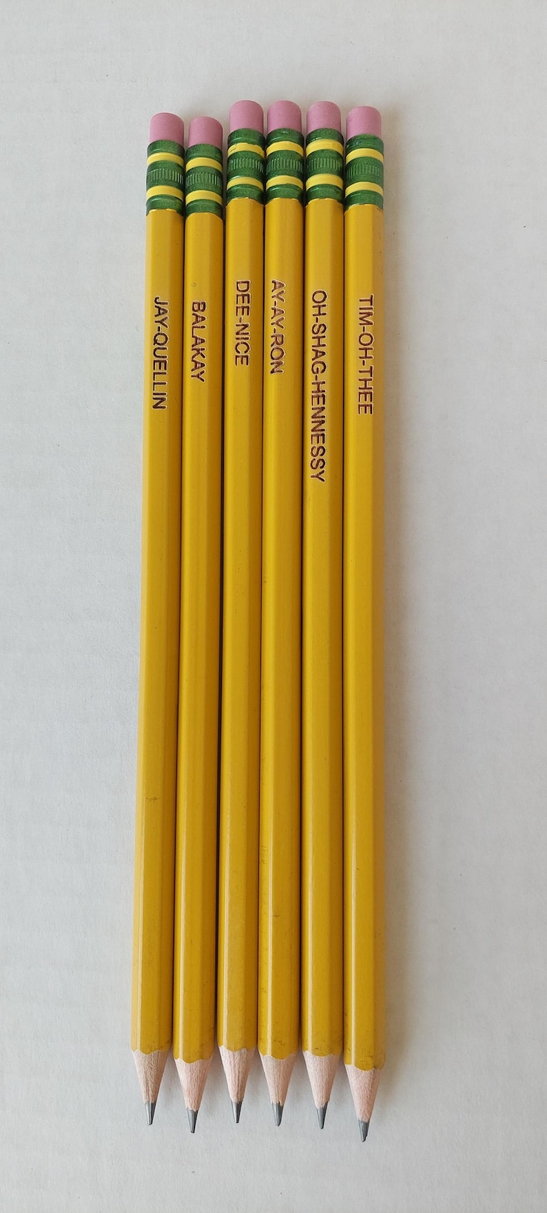 Key & Peele Substitute Teacher Pencils, Mispronounced Names, Set of 6 ...