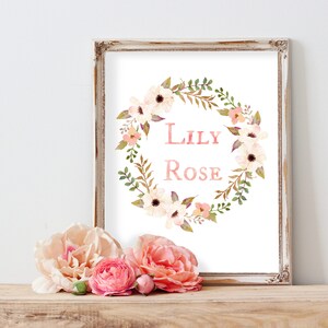 nursery name wall art