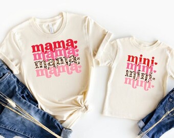 Mama and Mini Valentines Day Shirts, Mama and Me Shirts, Family Valentines Day