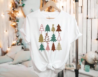Christmas Trees, Women's Shirt, Holiday Shirt for Women, Merry Christmas Shirt