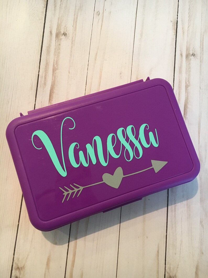 Personalized Pencil Box Back to School Custom Pencil Box Etsy