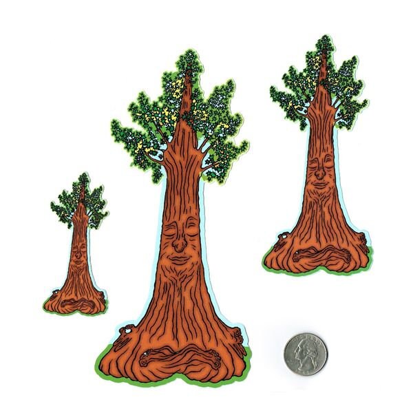 Tree Sticker Face Tree Sticker - Etsy