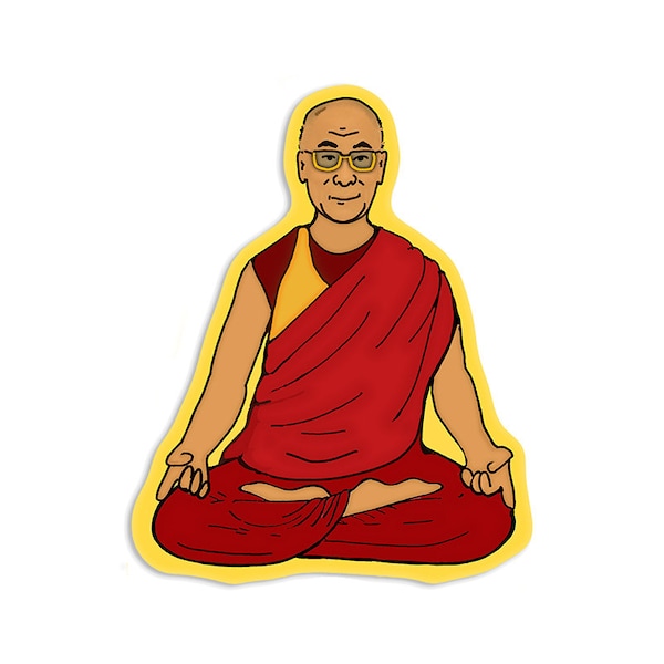 Dalai lama sticker