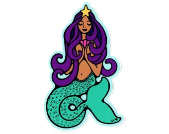 Mermaid purple sticker