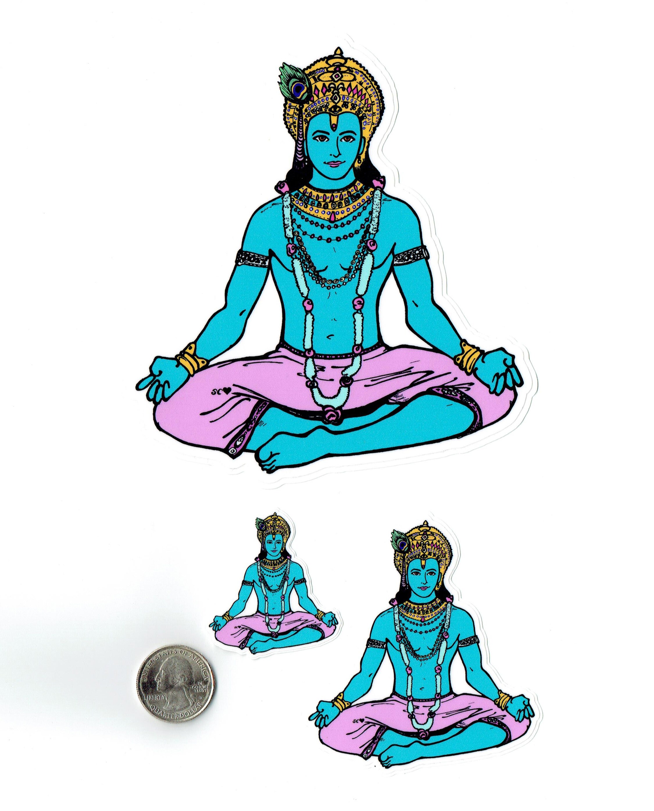 Krishav Name Sticker Krishna Sticker - Etsy