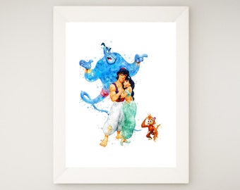 Watercolor Disney Princess Jasmine On Light Purple 78 Inch Grosgrain Ribbon Jewelry Beauty Ribbon Issho Ueno Com