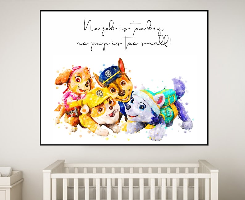 Paw Patrol Decor Paw Patrol Quotes nurseryPaw Patrol Etsy