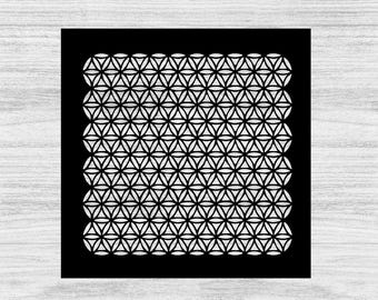 Plantilla de plástico Mylar con diseño grande de flor de la vida para manualidades, blanqueamiento, pintura, pintura en aerosol y aerógrafo.