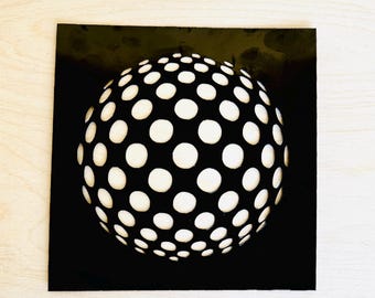Plantilla de ilusión de círculos para manualidades, blanqueamiento y pintura (plástico Mylar)