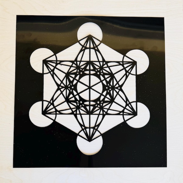 Metatron’s Cube Sacred Geometry Stencil For Crafts/ Bleaching/ Crafts