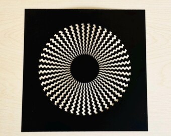 Plantilla de plástico Mylar con ilusión de movimiento de ojos para manualidades, blanqueamiento y pintura