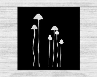 Plantilla de plástico Mylar de hongos delgados para manualidades, blanqueamiento, pintura, pintura en aerosol y aerógrafo.