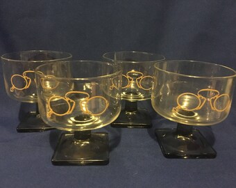 Vintage Novelty Cocktail Glasses (4)