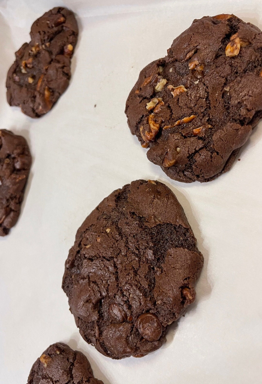 Hand Crafted Made to Order One Dozen Gourmet Organic Double Dutch Chocolate Cookies With
