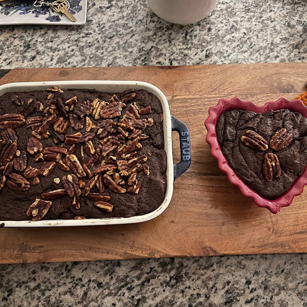 Handcrafted made to order chocolate and pecan brownies! Individual and Full Sizes Available!