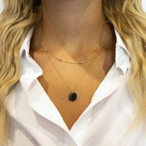 Stacking Necklace-Layer Necklace-Necklace Set-Modern Necklace-Detangler Layer-Double Layered-Double Necklace-Multi Chains-Gold-Silver