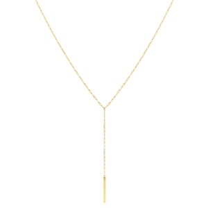 Necklace noble-stacking chain-chunk chain-stainless steel-gold-rose gold-plated-jewelry trend-lariat chain-Y chain-layer chain-modern necklace image 4