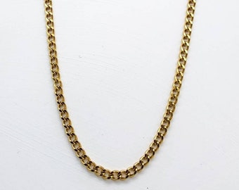 Elegant Figaro chain//Simple necklace//noble//elegant//link chain//stainless steel//gold plated//gold necklace//curb chain//Figaro chain