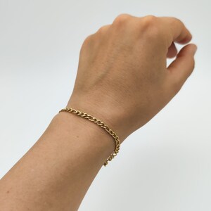 Figaro bracelet // stainless steel // gold plated // link bracelet // bracelet gold // Figaro bracelet // simple // noble // elegant image 4