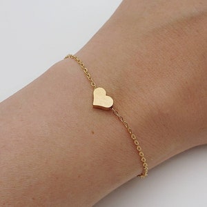 Bracelet-Bracelet-Gift Idea-Best Friend-Heart-Friendship Bracelet-Stainless Steel-Silver-Gold-Rose Gold-customizable