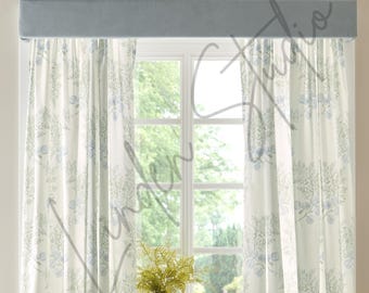 Custom Fabric Cornice Board | Custom Upholstered Cornice Board | Made to Order Cornice Valance Board
