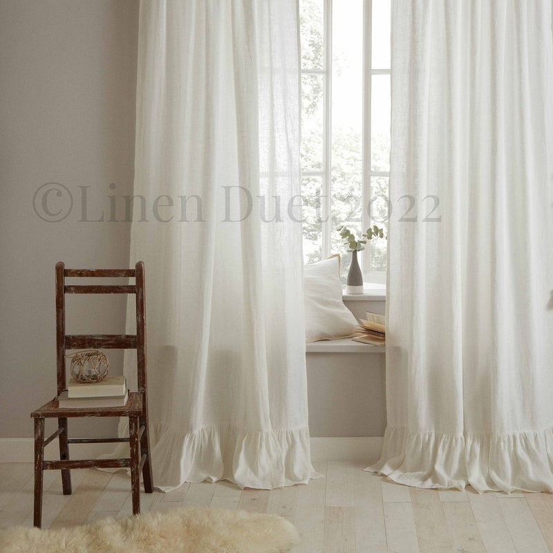 Ruffled Curtains - Etsy