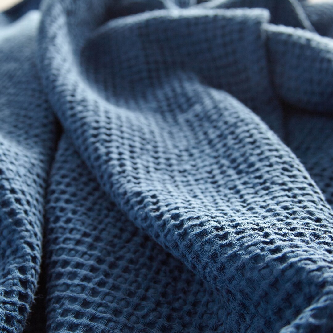 Extra Wide Waffle Linen Fabric by the Yard Cotton Fabric by Etsy