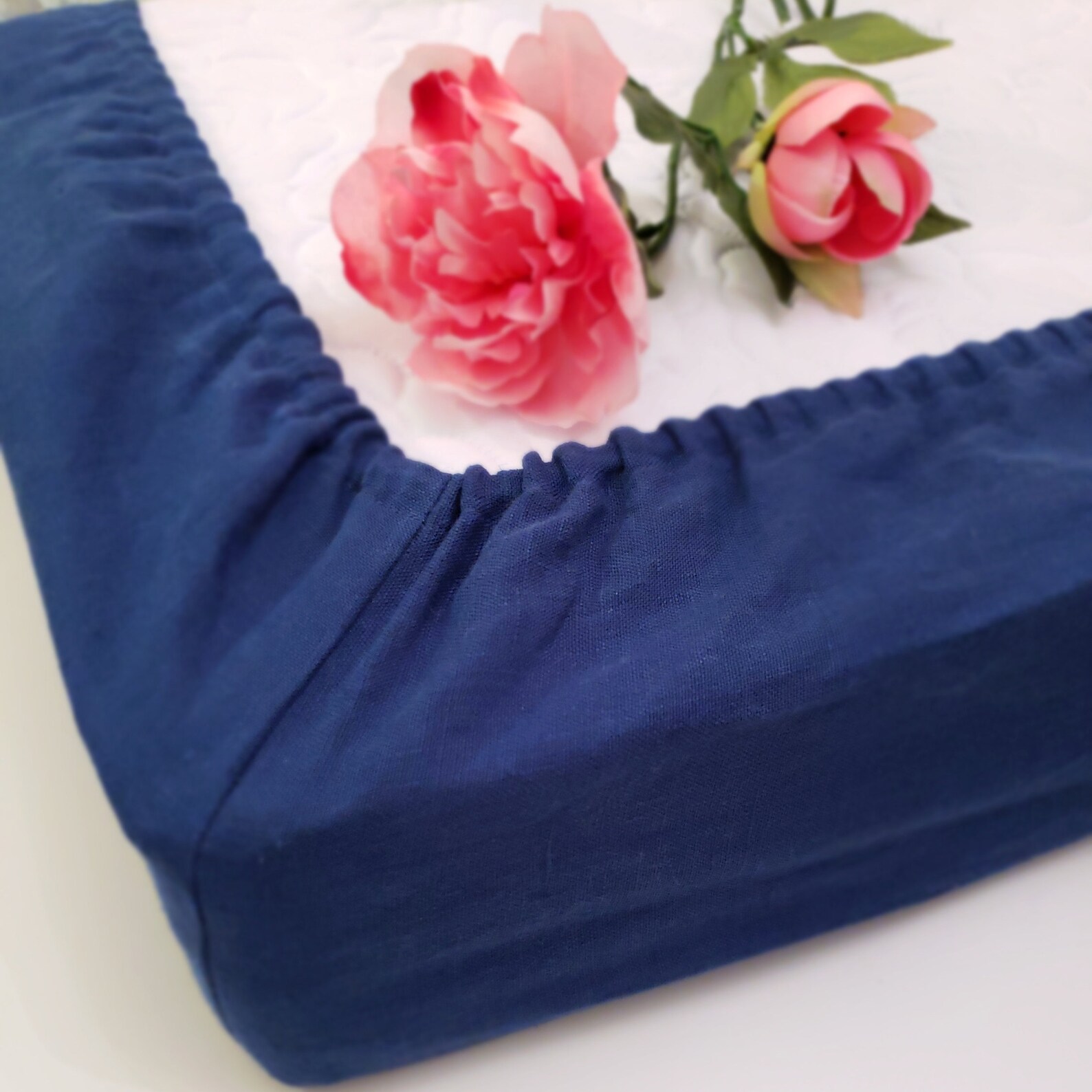 Linen Box Spring Cover Linen Bedding Queen Custom Bed Cover Etsy