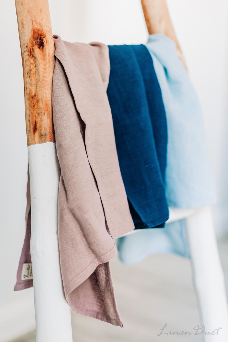 Eco Friendly Linen Tea Towel Personalized Hand Towels Etsy