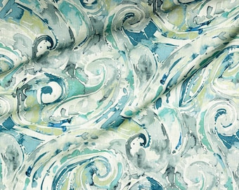 Mill Creek Vanden-Riverpark - Printed Cotton Drapery Fabric by the Yard/Meter.