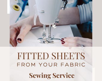 Custom Fitted Sheets From Your Fabric, Sewing Services for Bedding